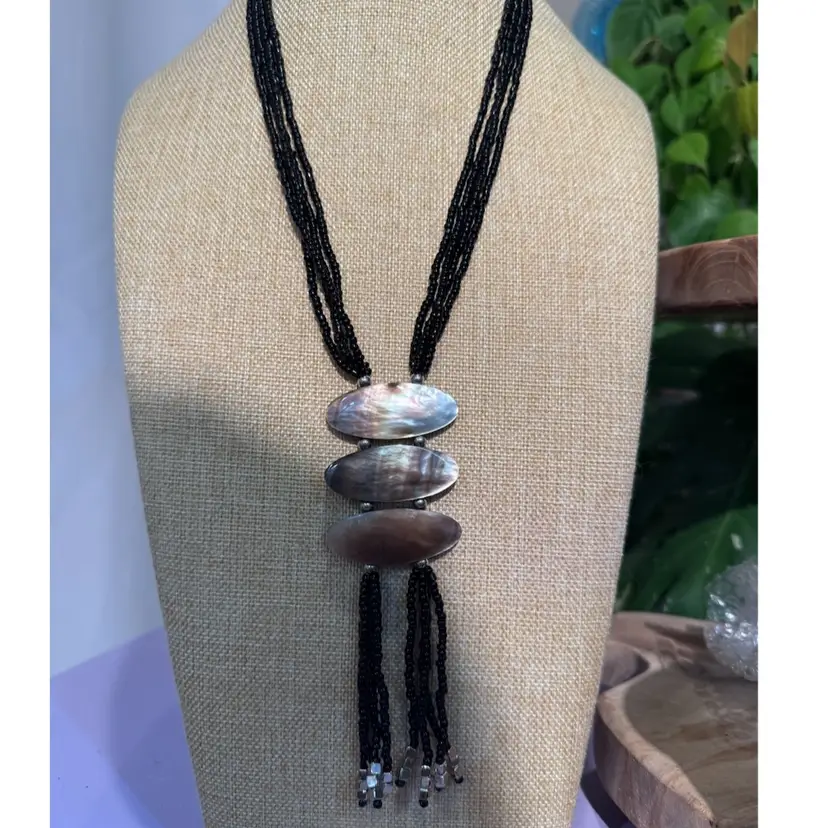 Seed Bead And Shell Necklace