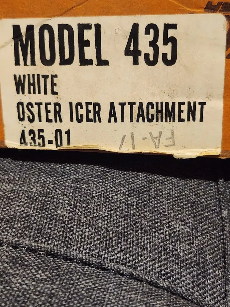 Vintage Osterizer Blender Icer Attachment