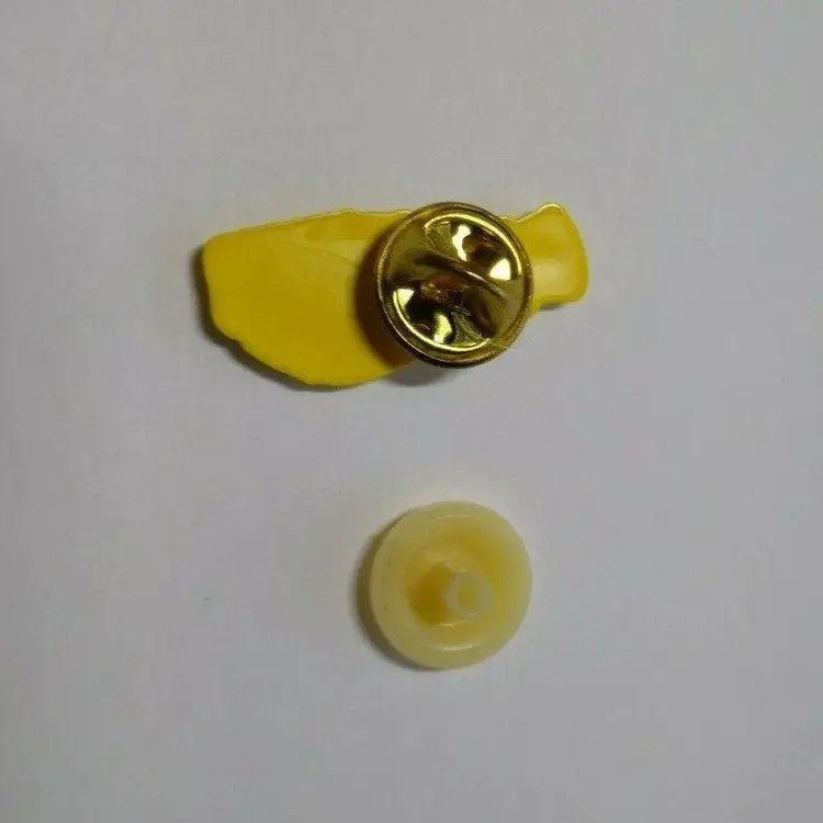 Mr Peanut Lapel Pin Planters Peanuts Hard Plastic NOS Uncommon Yellow Vintage Retro Pop Culture