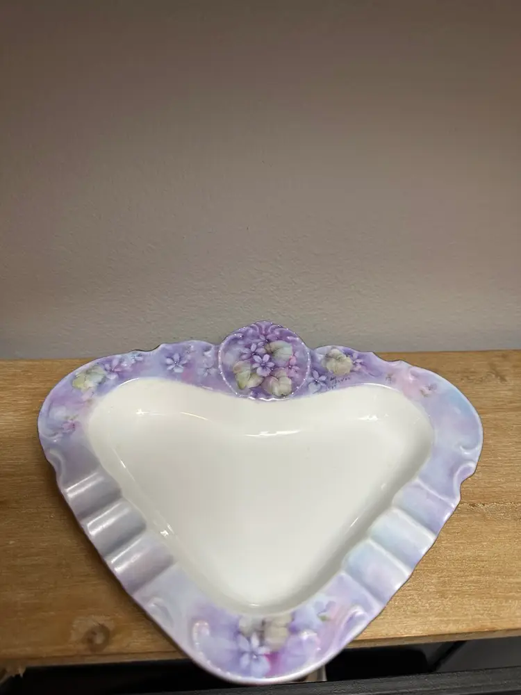 Vintage Porcelain Ashtray 1989, Signed 