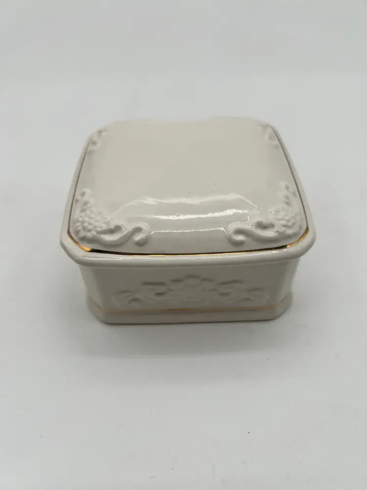 Vintage Paul Sebastian PS 1996 Limited Edition Gold Trimmed Porcelain Trinket Box