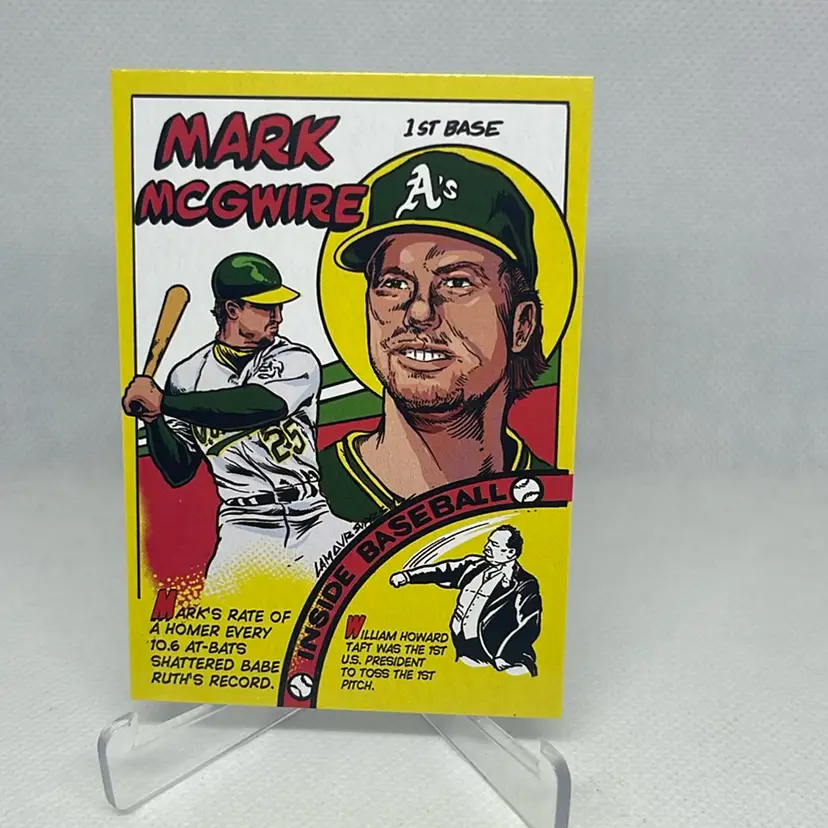 2023 Topps Archives Inside Baseball Mark McGwire Athletics Comic Card # 79TC-12