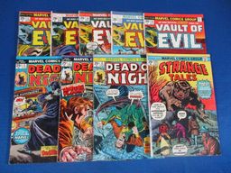 Marvel Horror Comics Vault Of Evil, Dead of Night, Strange Tales Lot of 8