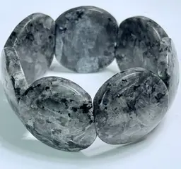 Rustic Larvikite Stretch Bracelet