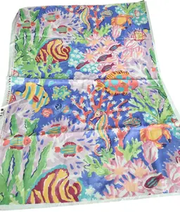 Saloomey for Bloomcraft Ocean Sea Life Cotton Fabric P-9622 Tropical Fish 1+Yd