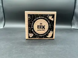 Eek! Halloween Themed Woodblock Stamp 4”Square