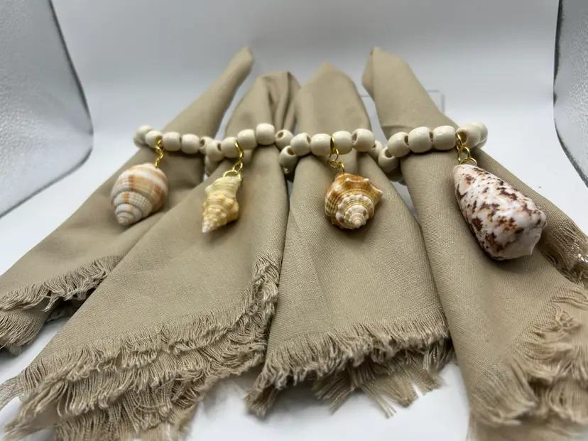 014 Shell Napkin Rings-Handmade