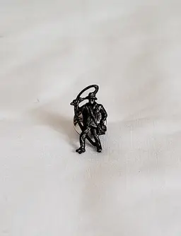 Vintage Necktie Pin in the Shape of a Fisherman