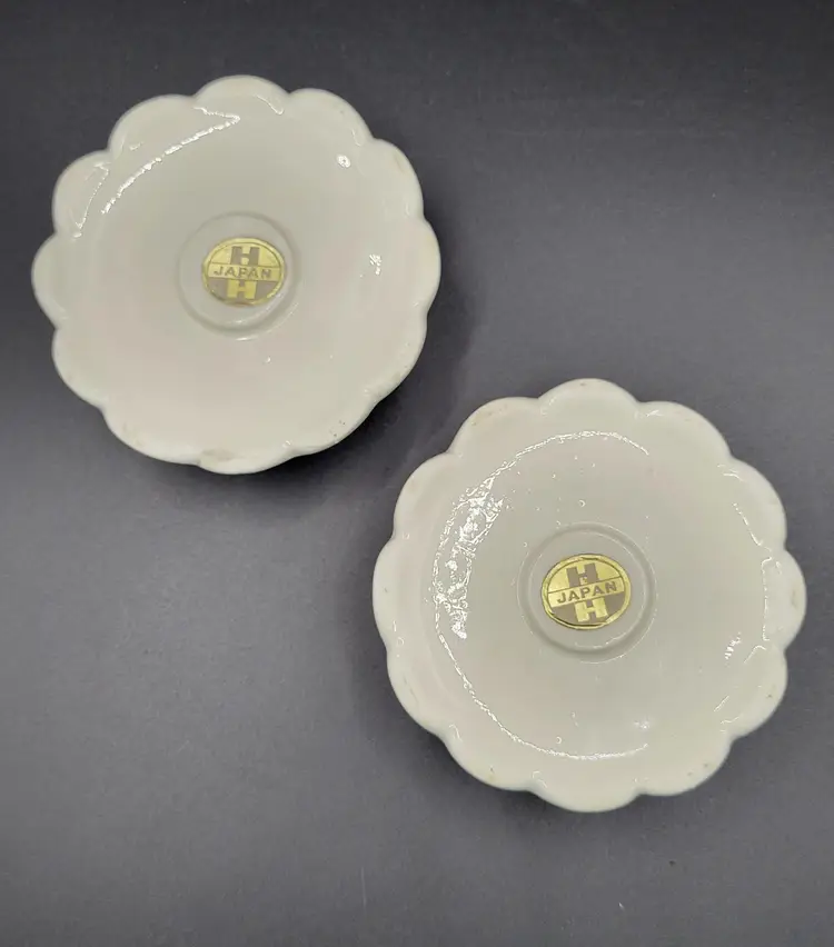 HOLT HOWARD Candle Holders Spaghetti with Gold Trim