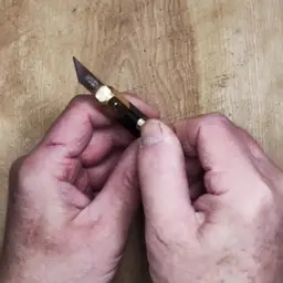 Hex2Round marking craft knife Gabon Ebony