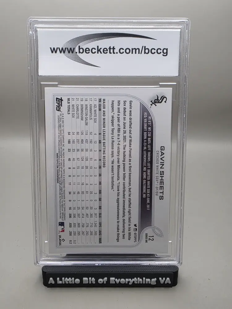 Gavin Sheets #12 2022 Topps BCCG 9