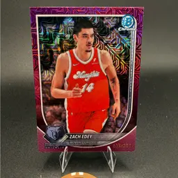 Zach Edey #/299 2025-26 Bowman Basketball Memphis Grizzlies