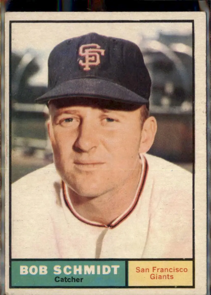 1961 Topps #31 Bob Schmidt - ( ) - San Francisco Giants