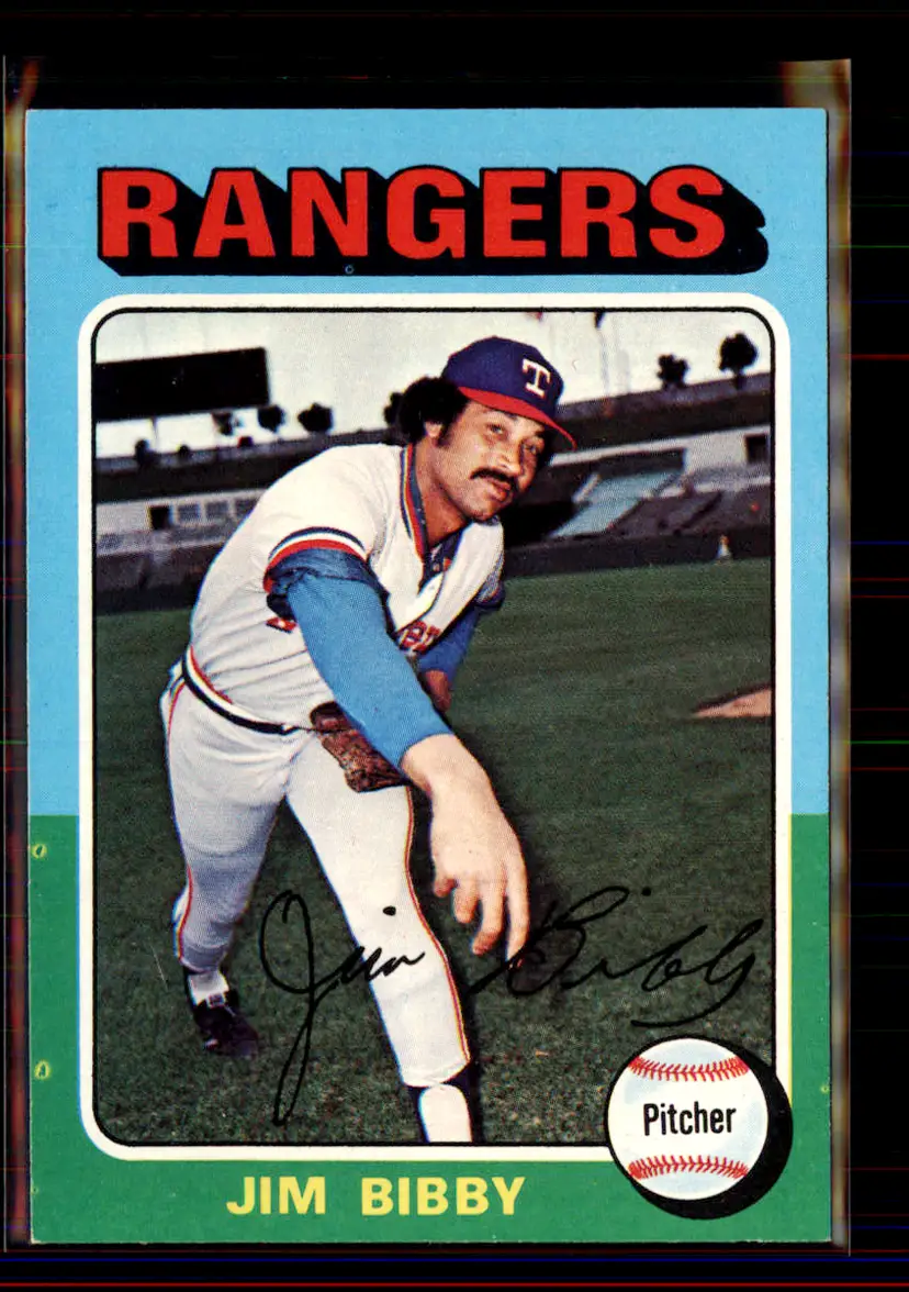 Jim Bibby 1975 Topps #155 - Texas Rangers - (pk4-101)