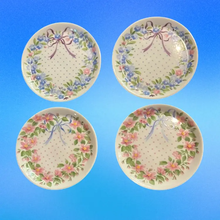 4pc Butter Pat Coaster by Louis Lourioux & Designer Philippe Deshoulieres France