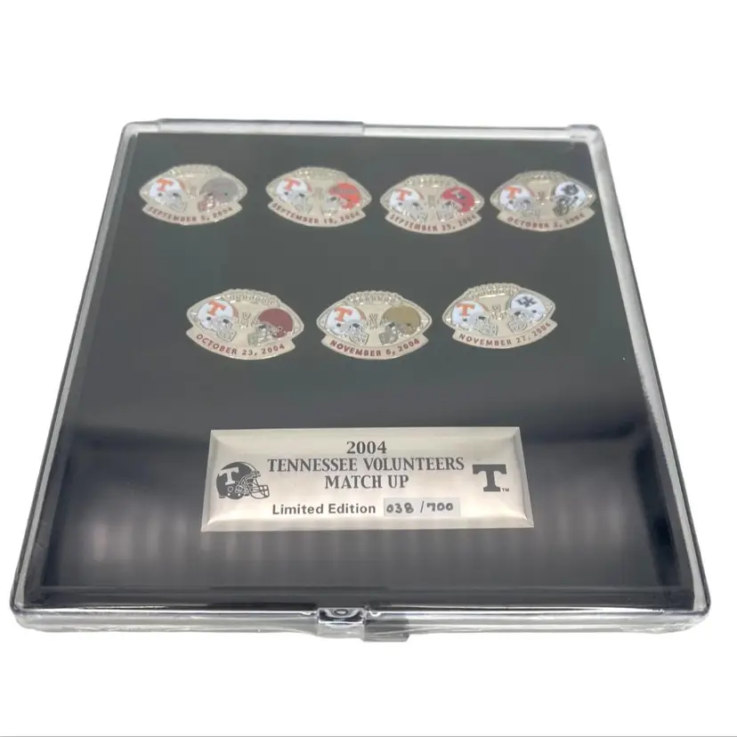 2004 Tennessee Volunteers Football Pin Set Home Game Opponents Limited Edition