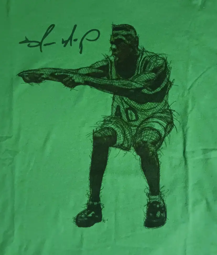 vintage Seattle Supersonics Shawn Kemp t-shirt NBA Basketball Dunking hoops