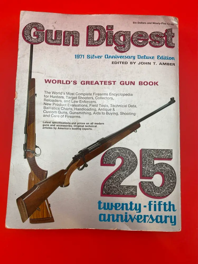 Gun Digest 1971 Silver Anniversary Deluxe Edition Book - 25th Anniversary