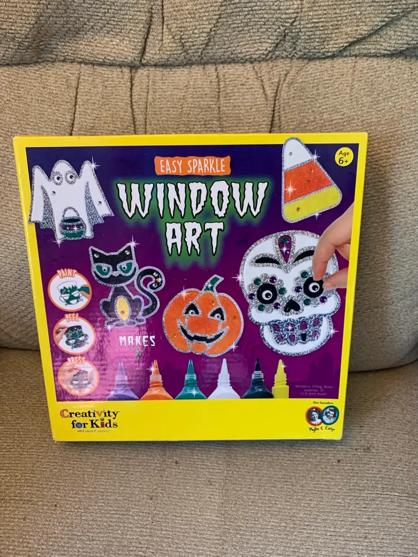 NOS Halloween Window Art Craft Kit