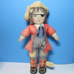 vintage Toy Works plush double sided stiffed fabric doll Bobby Snooks & Jack Spry
