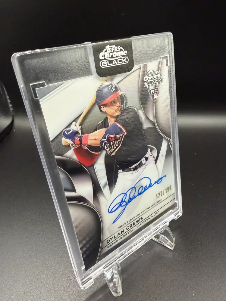 2025 Topps Chrome Black - Autographs Dylan Crews #CBA-DC Refractor /199