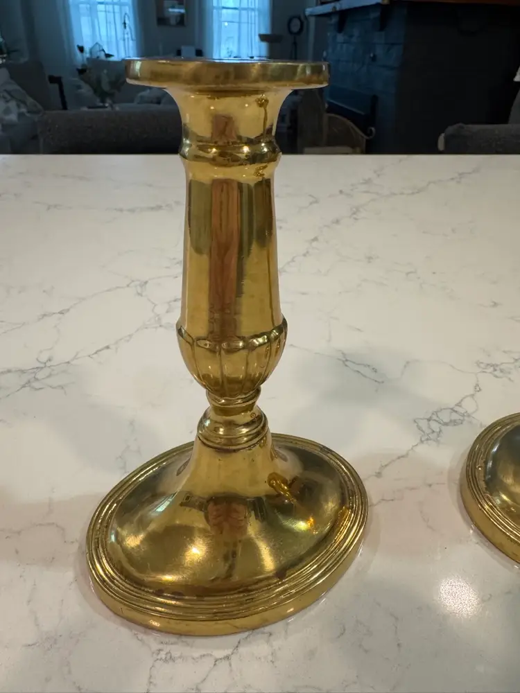 Pair Of Brass Candlesticks