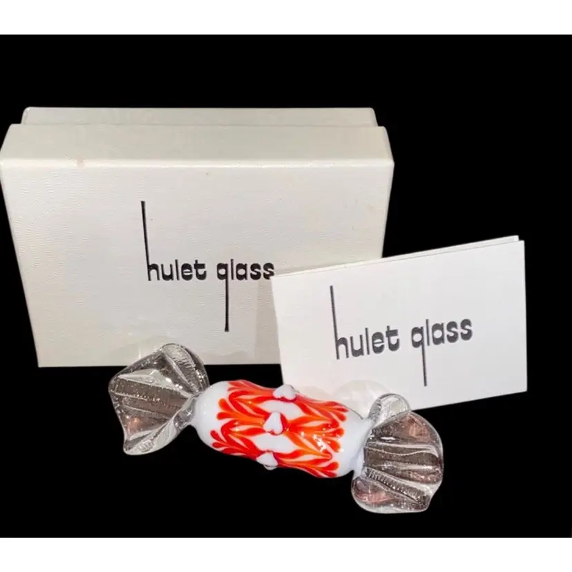 #11- Vintage 1980's /90's Dinah Hulet Art Glass Candy  As Pictured