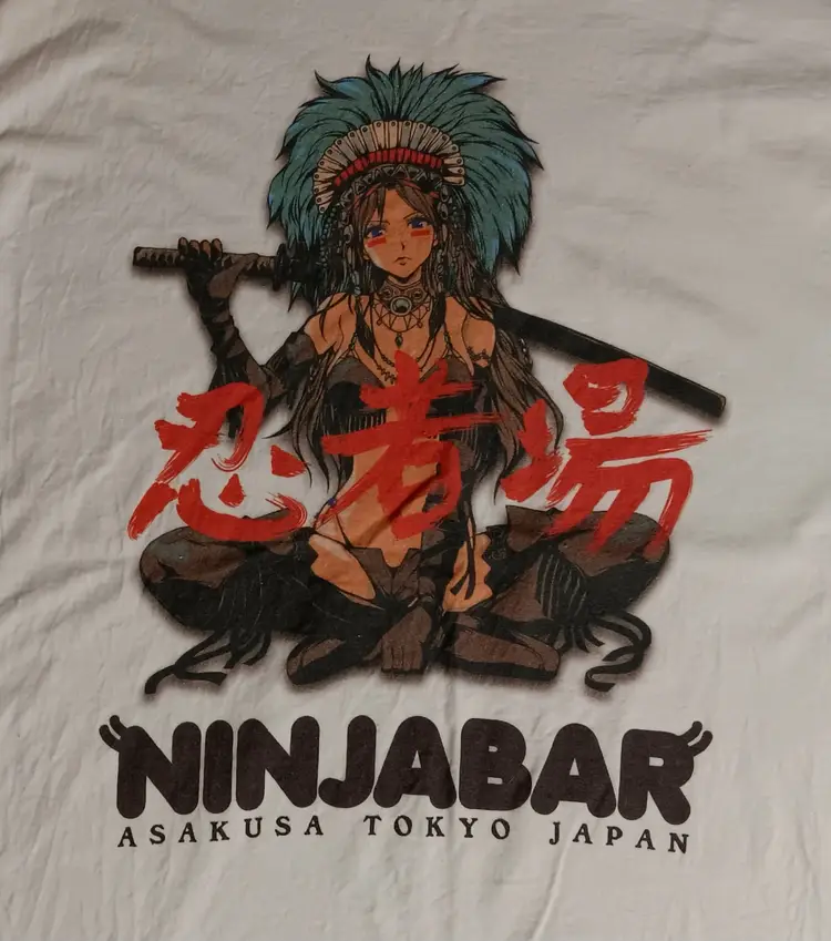 rare Ninjabar Asakusa Toyko Japan t-shirt NEW nwot beer bar pub anime warrior