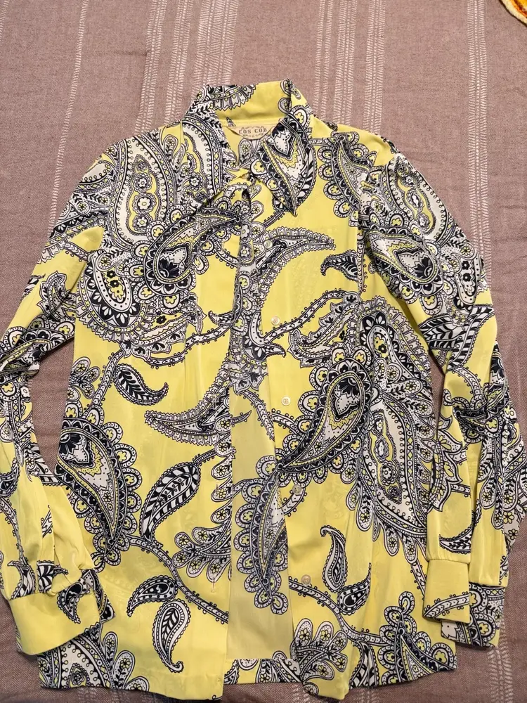 1960’s Dagger Collar Paisley Button Up
