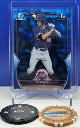 AJ Ewing 2023 Bowman Chrome Draft Sapphire 1st Prospect #BDC-152 New York Mets