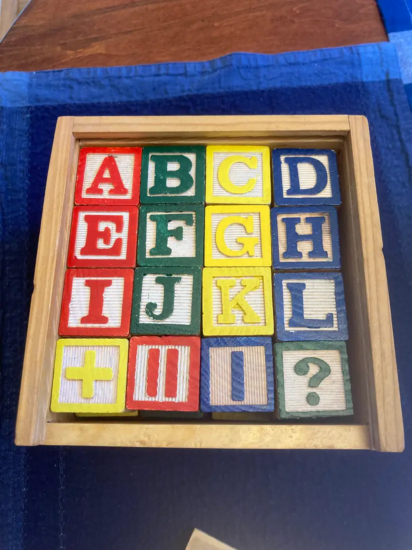 Vintage Blocks in a Box