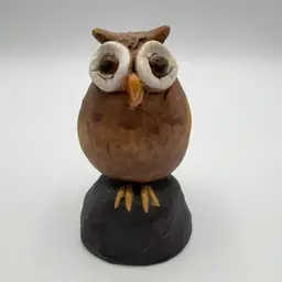 Sweet Big Eyed Pottery Owl
