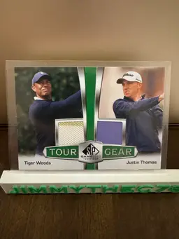 2024 Upper Deck SP Game Used Tiger Woods Justin Thomas Tour Gear