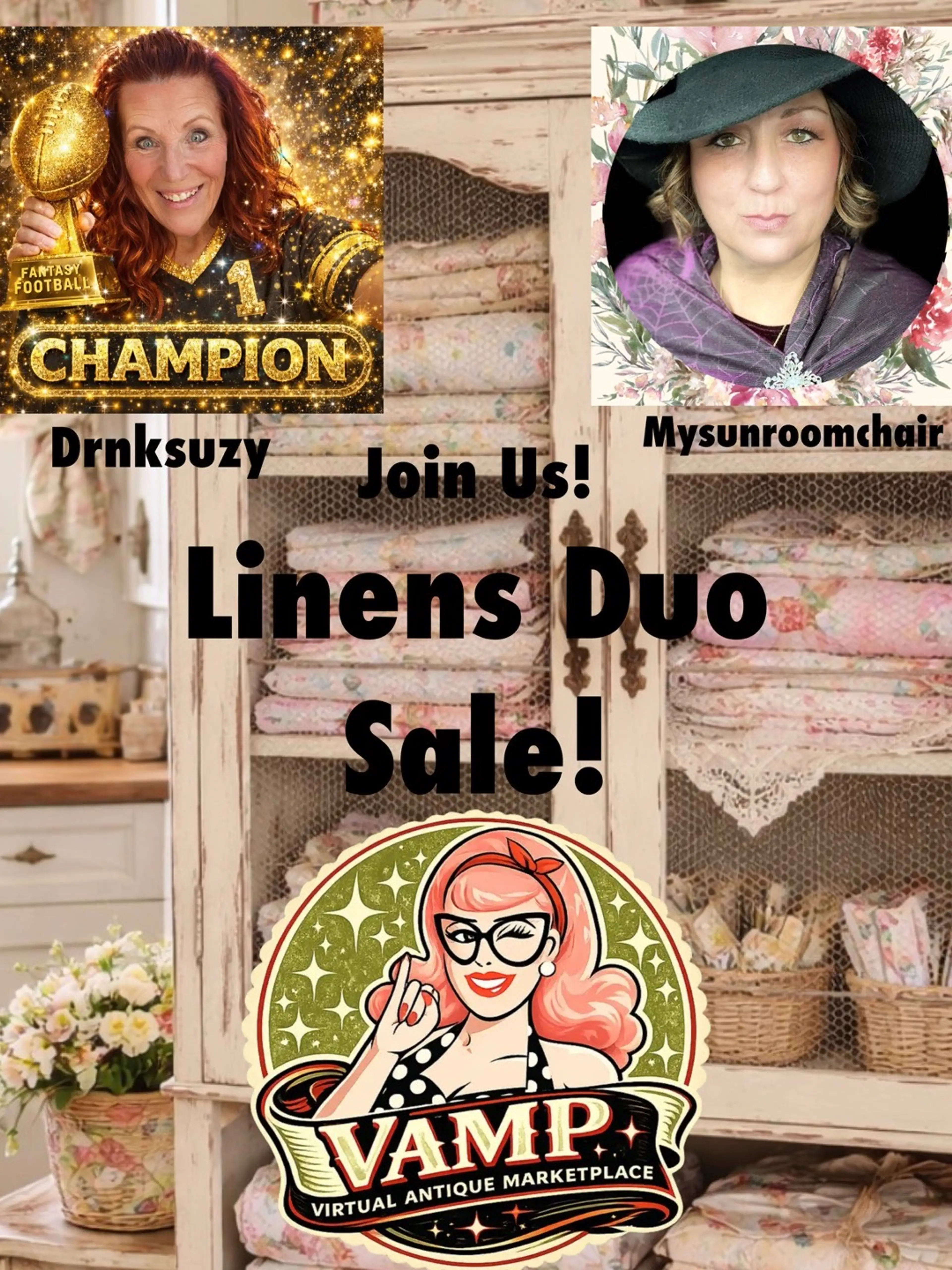Linens Duo Show w/ Drnksuzy! Join Us! ☀️
