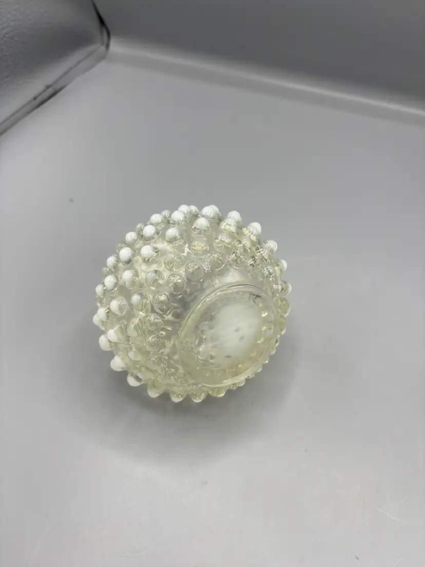 Moonstone Opalescent hobnail perfume bottle