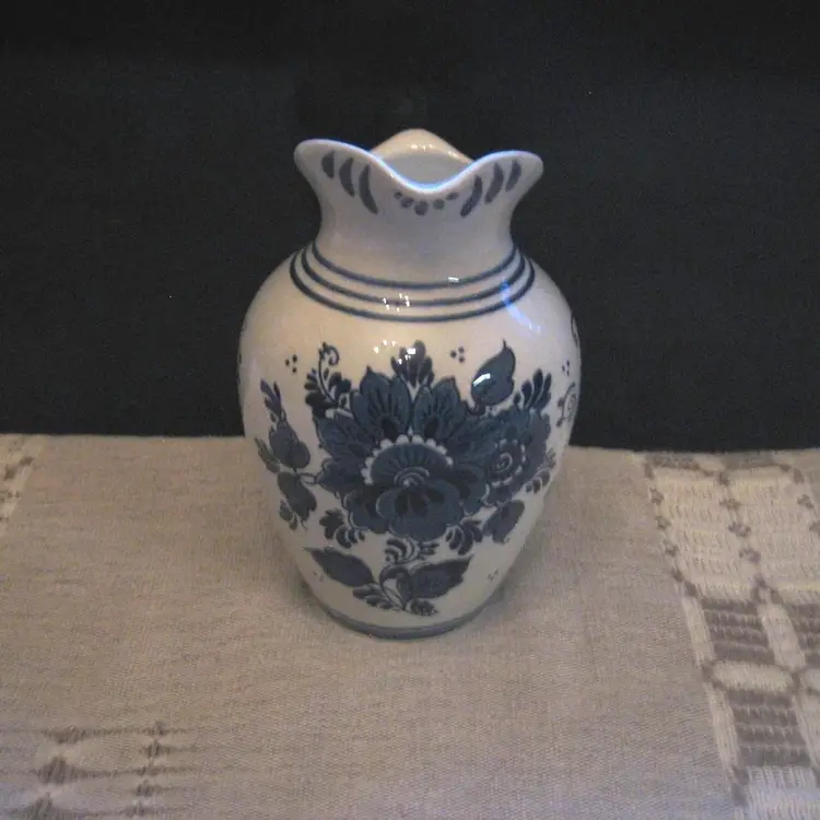 Vintage Delft Blue BOLS Pitcher Syrup/Creamer Made in Holland Handwerk 28-6903G