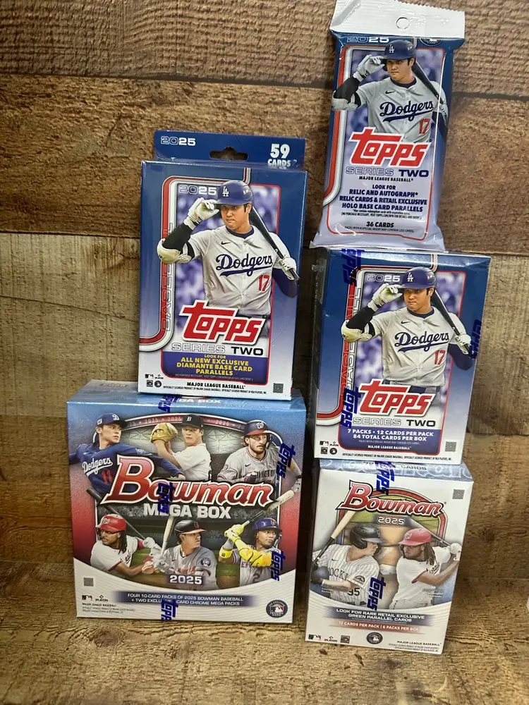 MLB Box Break Bowman And Topps Plus Bonus Break