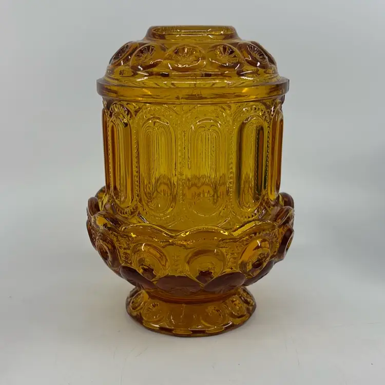 LE Smith Moon & Stars Amber Courting Fairy Lamp 3pc 6.75”