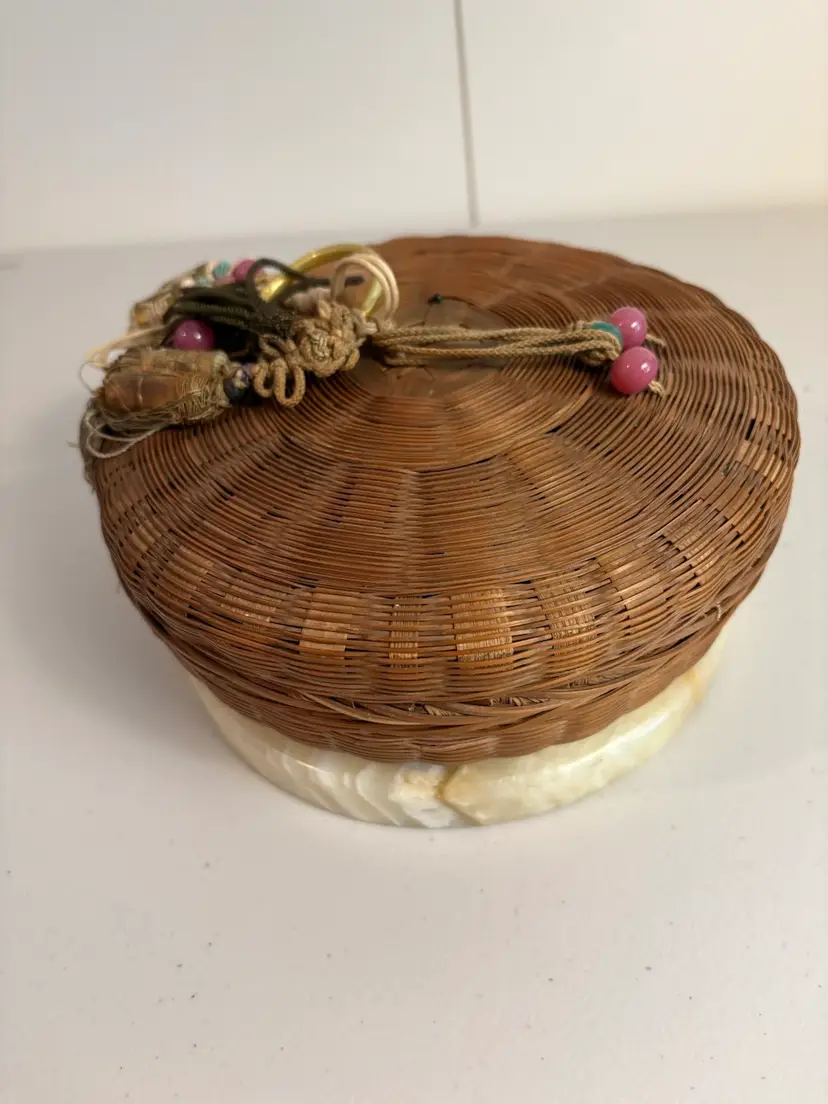 Vintage Chinese Sewing Basket