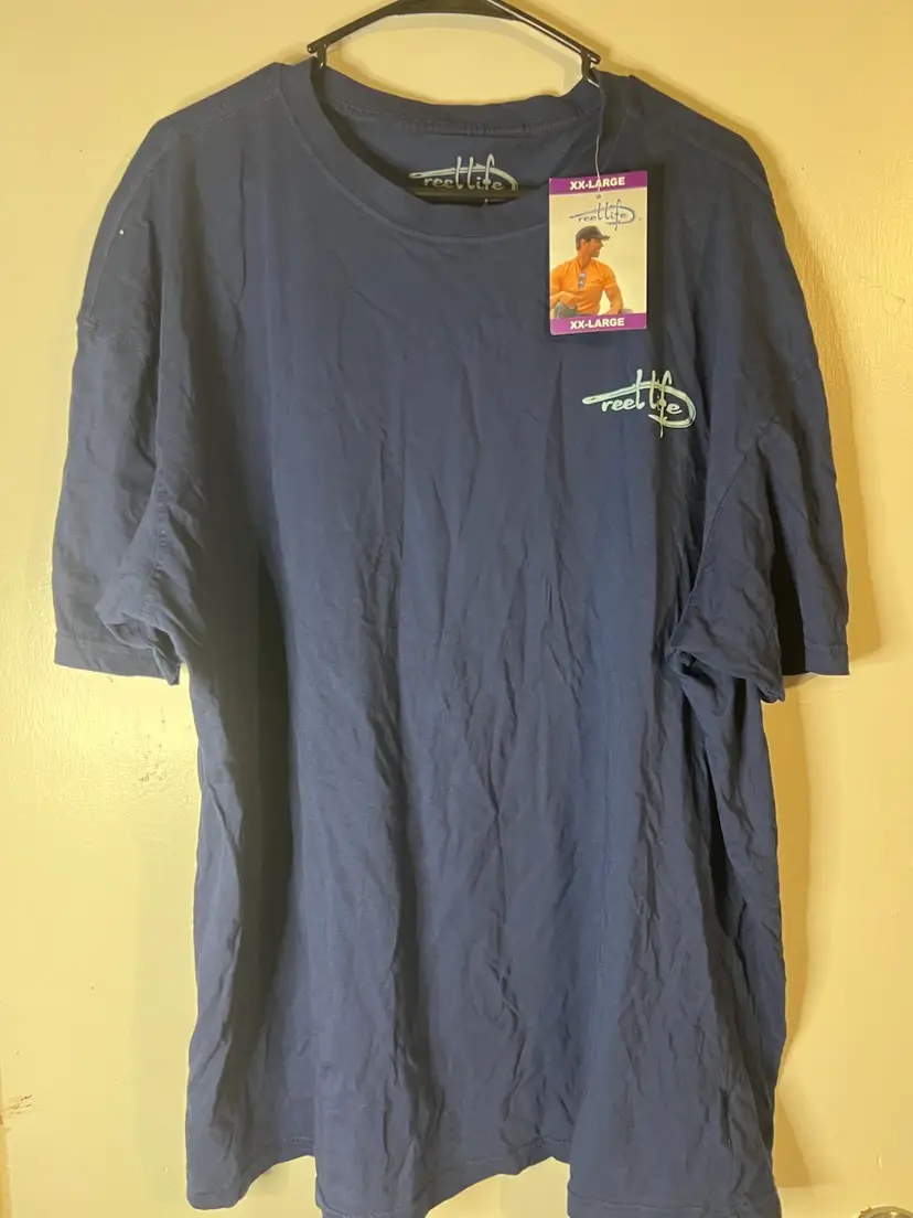 Mens 2xl NWT Reel Life Fishing Tshirt