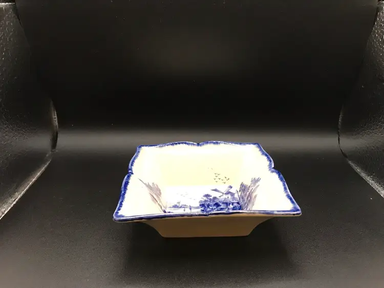 Small Square 4 Royal Doulton 'Norfolk' Pattern Dish. Made In England Vintage