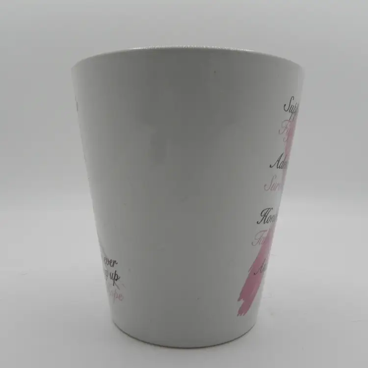 Pink Ribbon Breast Cancer Awareness Mug Ceramic Coffee Tea Cup Hope Support