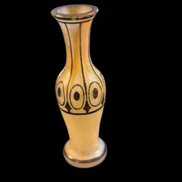 Vintage Kähler Danish Black & White Ceramic Vase. 4”h