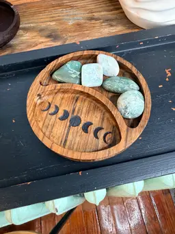 MD002 Shedua Wood Moon Dish