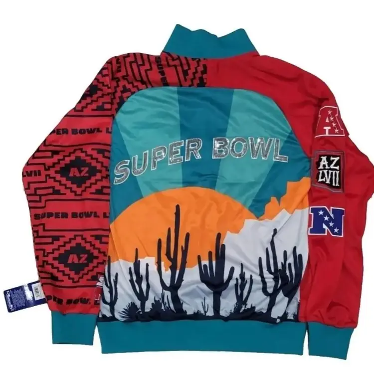 Super Bowl LVII Starter x MSX by Michael Strahan Varsity Full-Snap Jacket XL