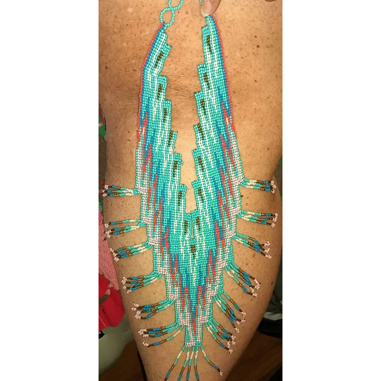 Vintage Beaded Wrap Necklace