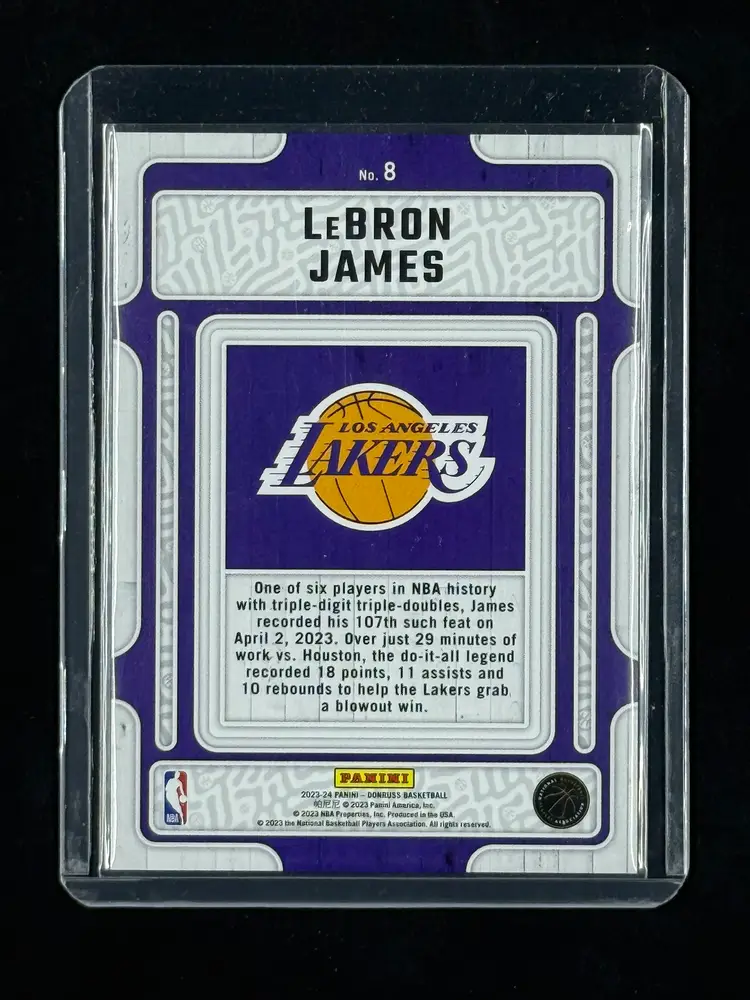 2023-24 Panini Donruss Hardwood Masters Holo Laser /99 LeBron James #8