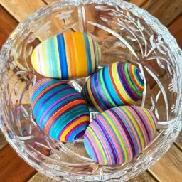 Custom Decorated Easter Eggs Set Of 4
