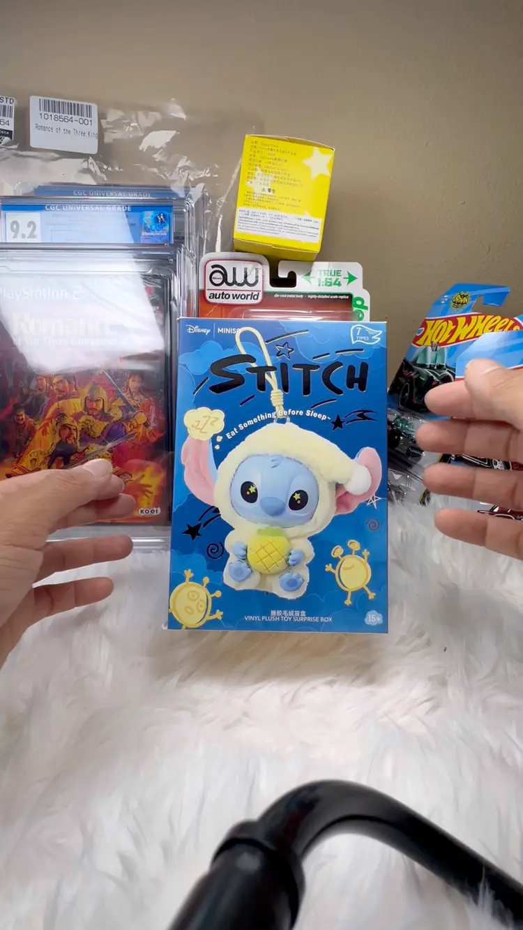 AUTHENTIC MINISO DISNEY STITCH EAT SOMETHING BEFORE BED BLIND BOX PLUSH COLLECT ALL 7 STYLE