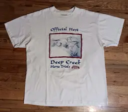 vintage single stitch horse rider equestrian t shirt Chevy animal Deep Creek